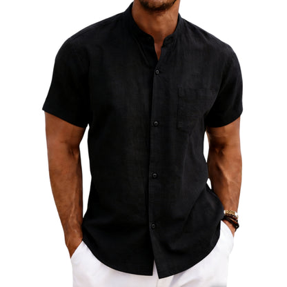Henry tie-pocket shirt side