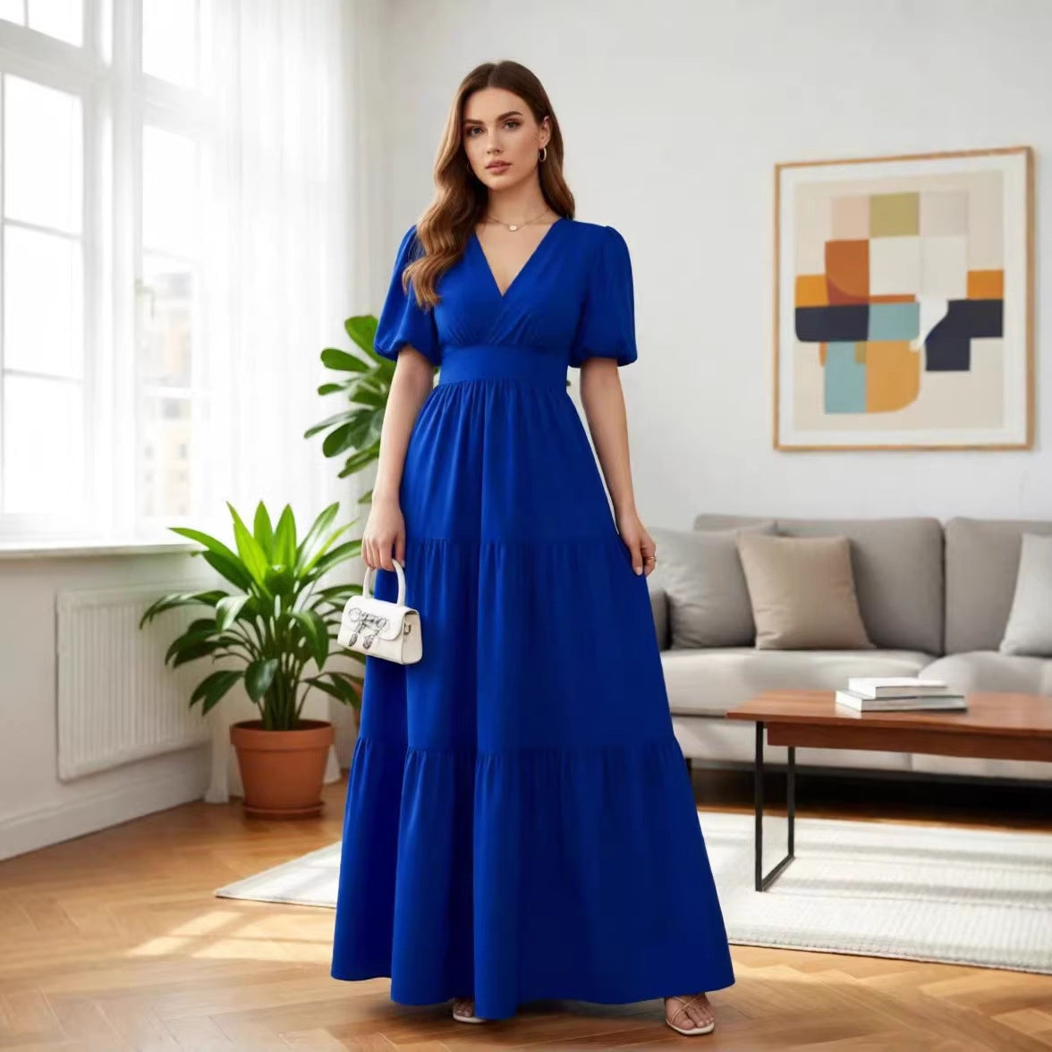Short-sleeve maxi back