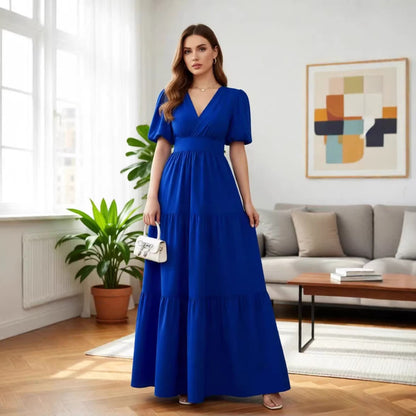 Short-sleeve maxi back
