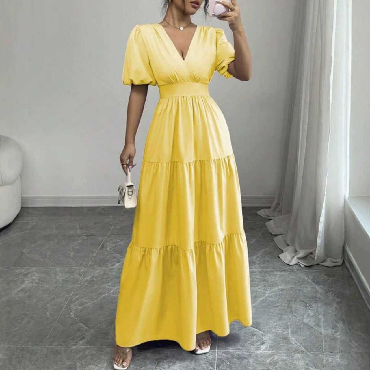 Short-sleeve maxi side