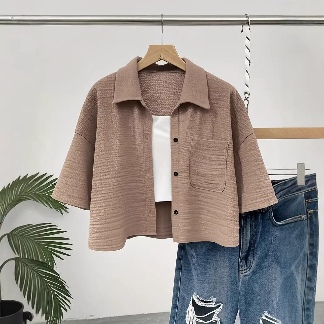 Cropped blouse side