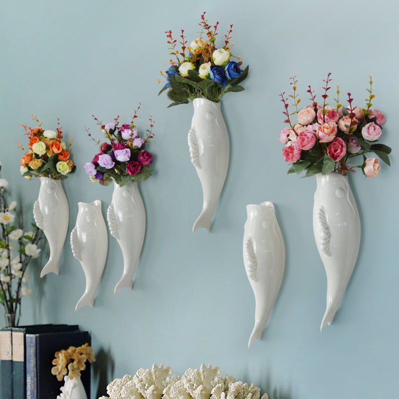 The Ceramic Goldfish Wall Vase - primary